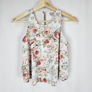 Guess Floral Tiered Sleeveless Blouse